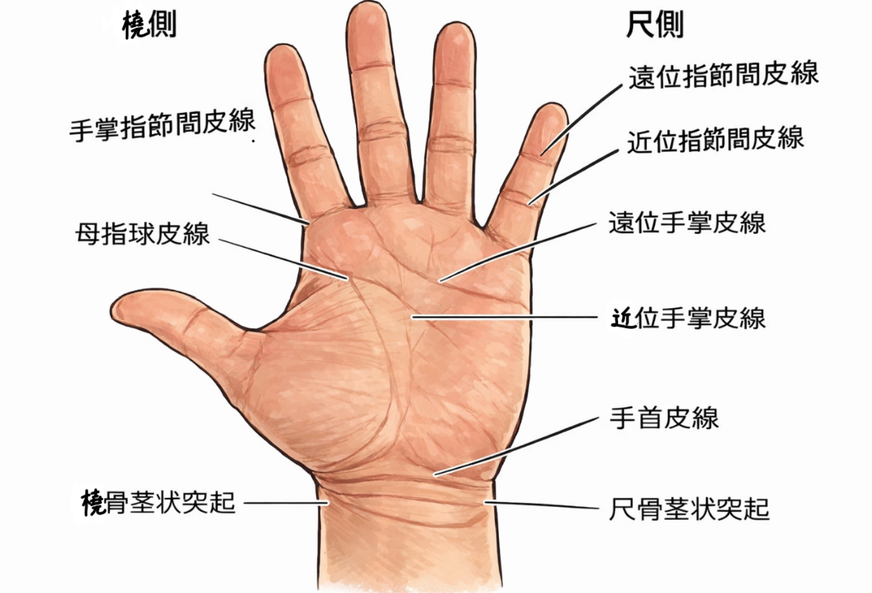 手掌の皮線