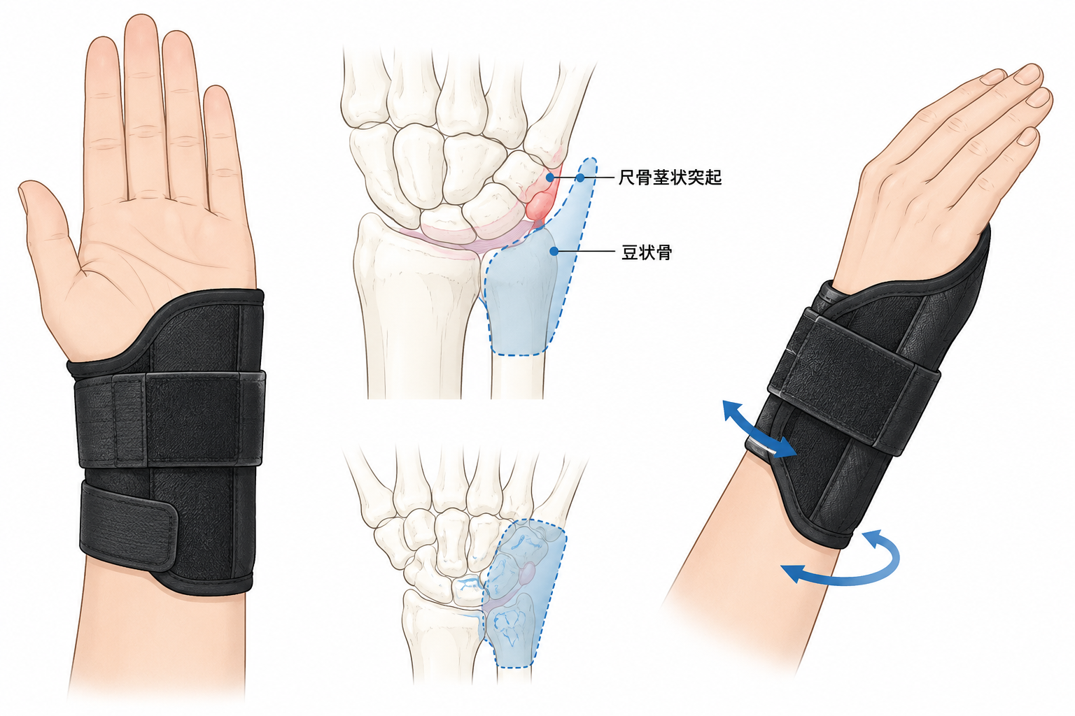 TFCC損傷に対する尺側支持装具